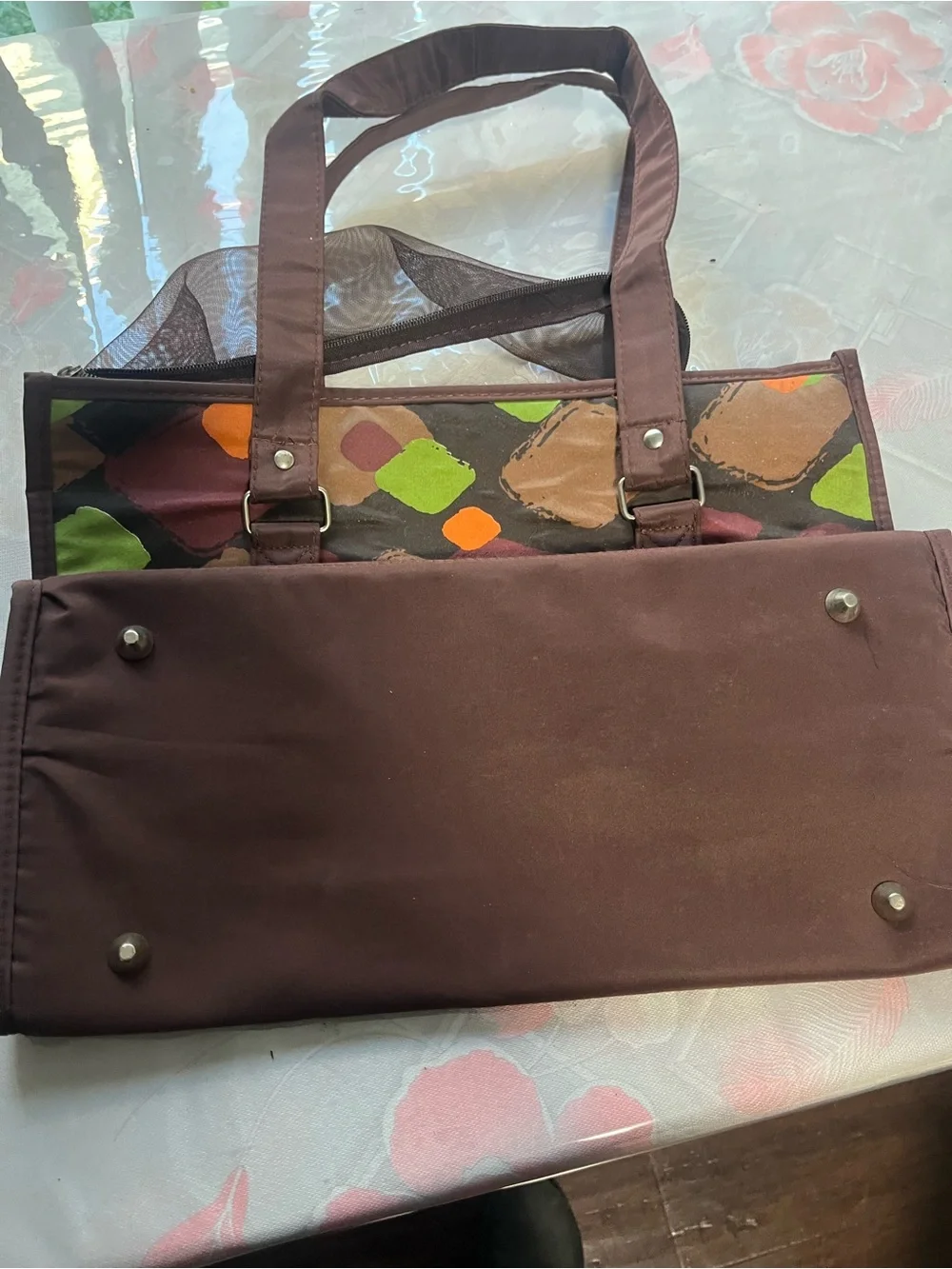 Whisker City Pet Carrier Tote - Multicolor Diamond Print